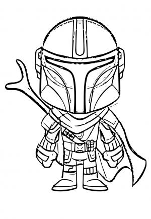 Free printable mandalorian coloring pages for adults and kids