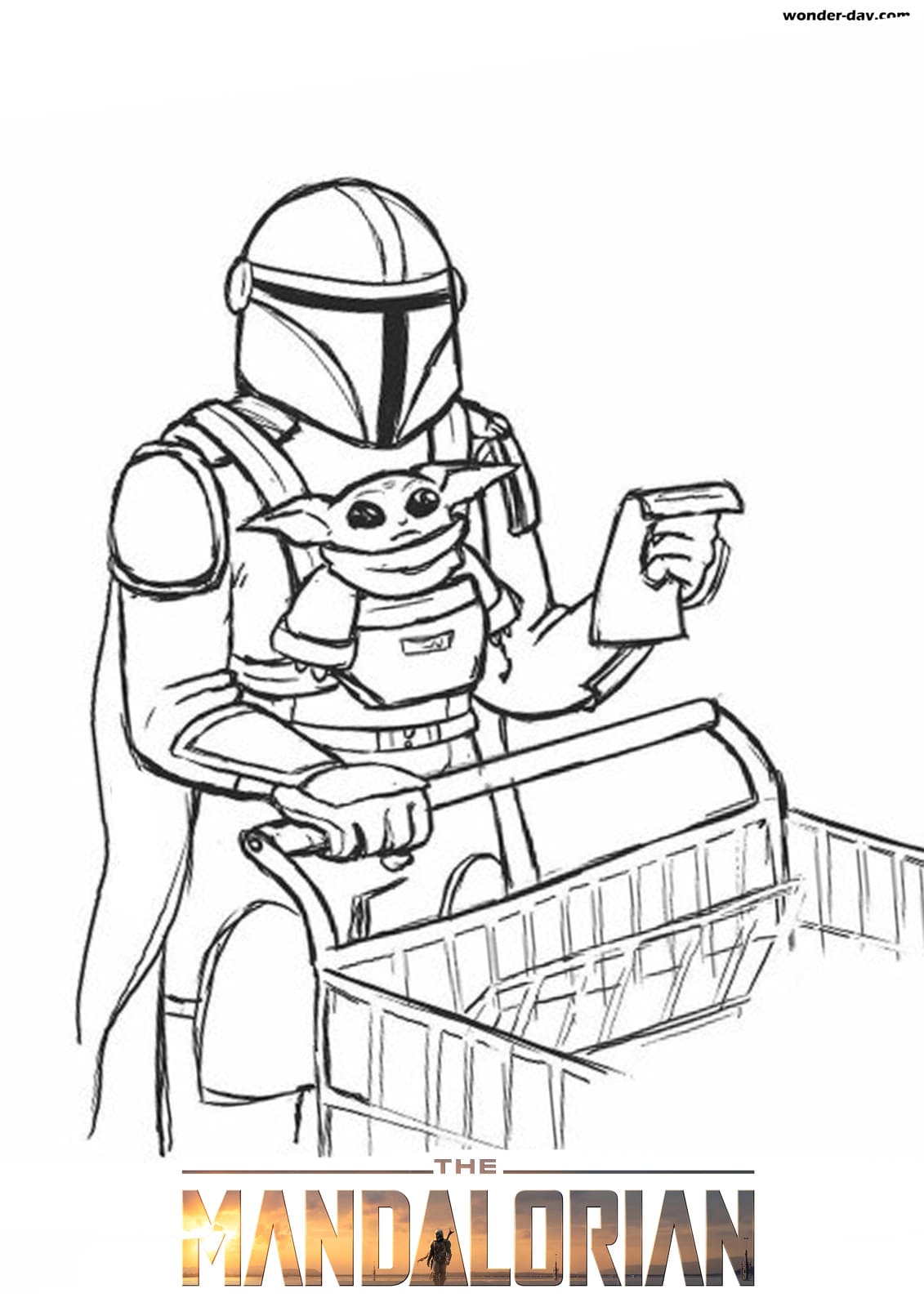 Mandalorian coloring pages download and print for free