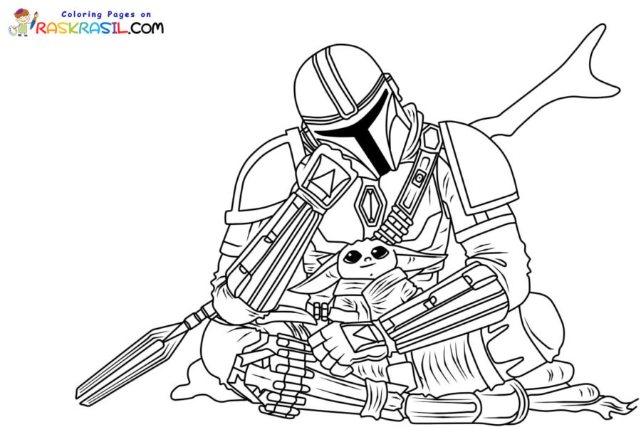 Mandalorian coloring pages