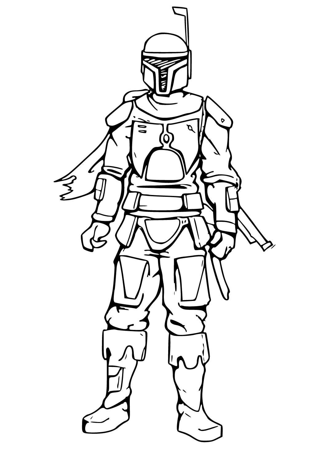 Free printable mandalorian cloak coloring page for adults and kids