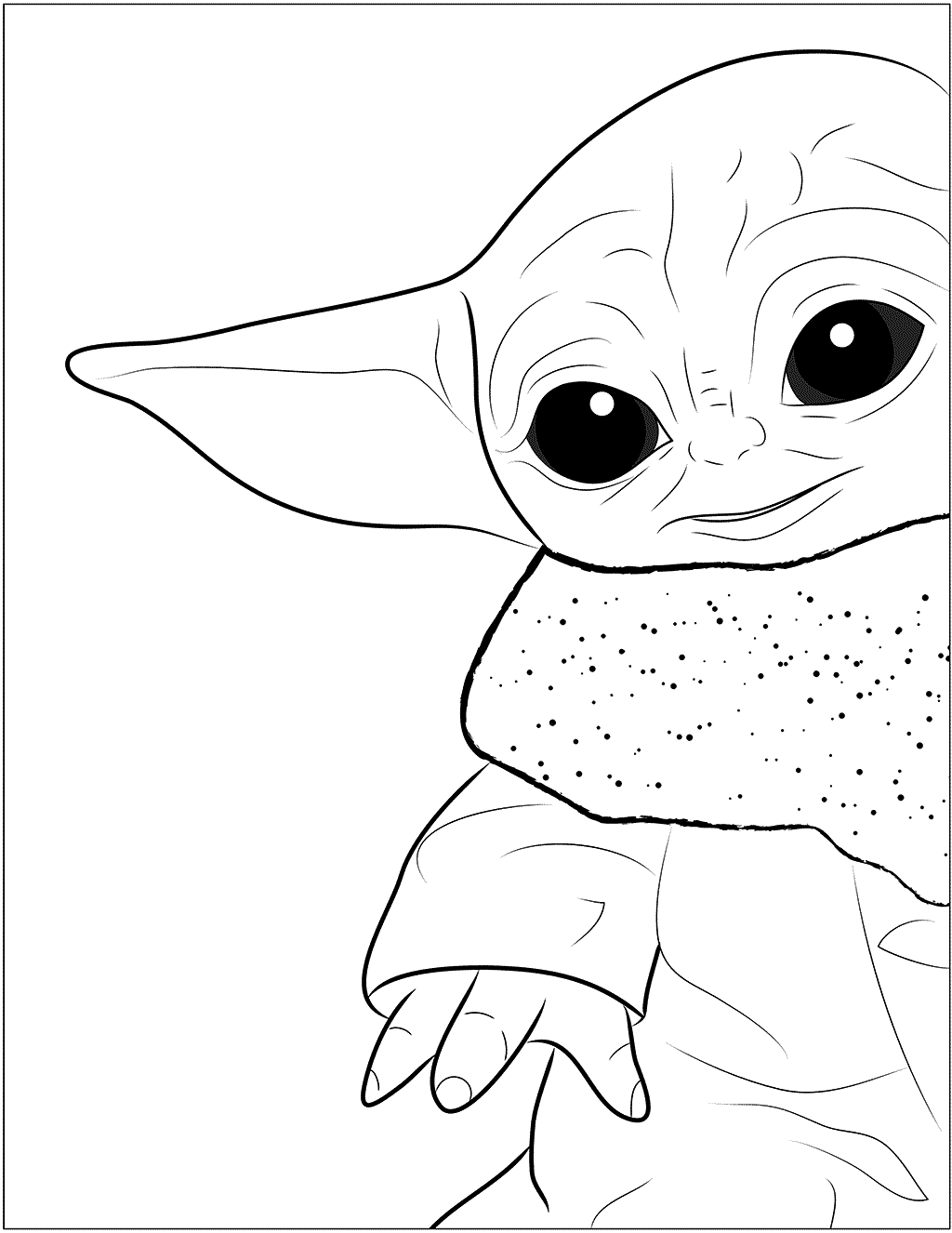 Grogu coloring pages