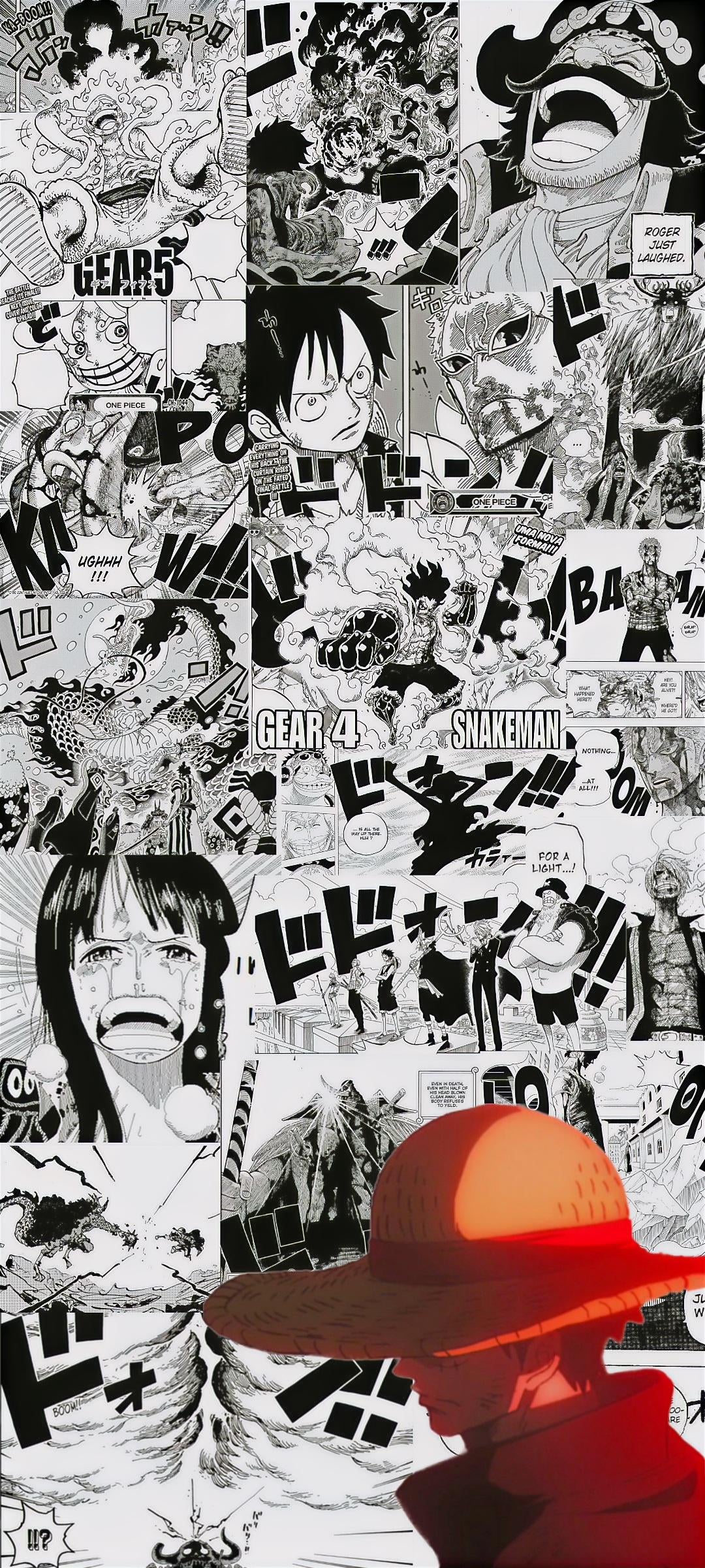 One piece wallpaper i made from all my favourite manga panels ronepiece