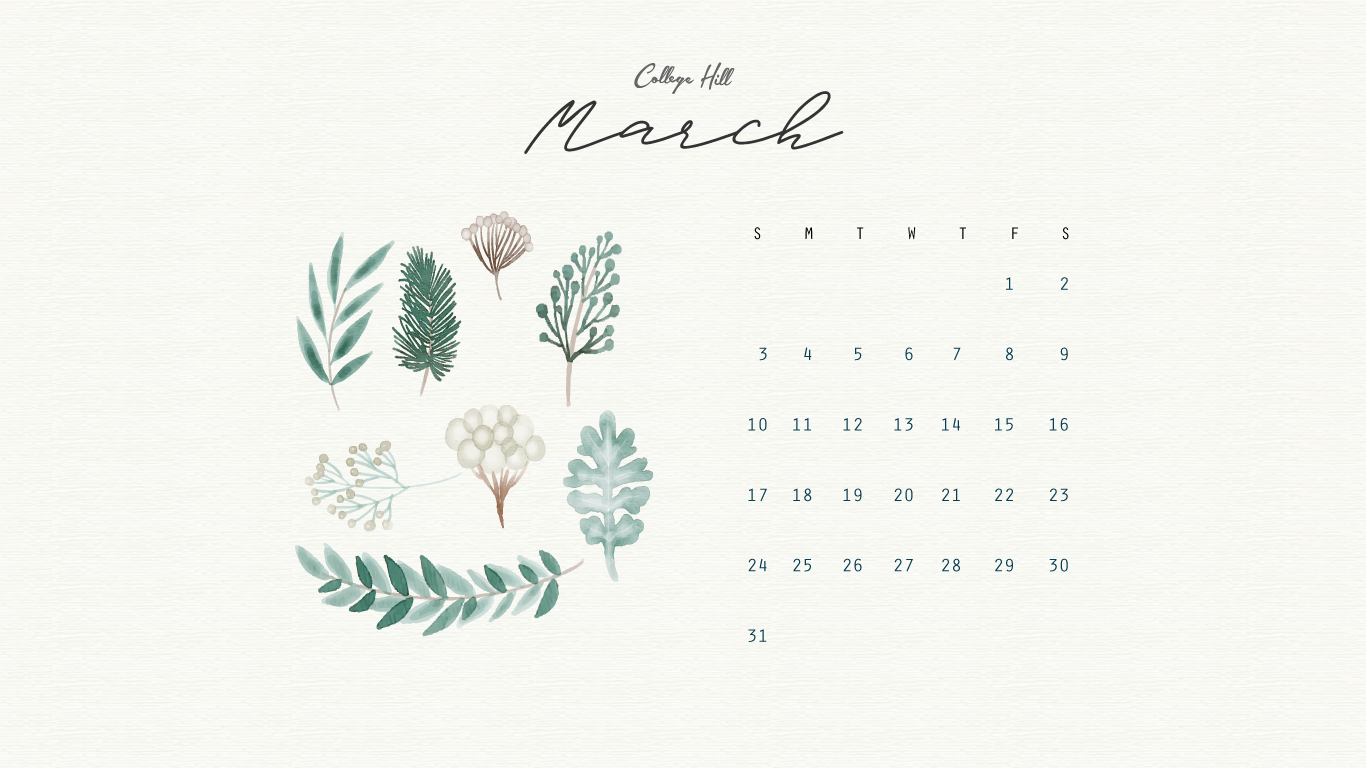 Our march wallpaper is here