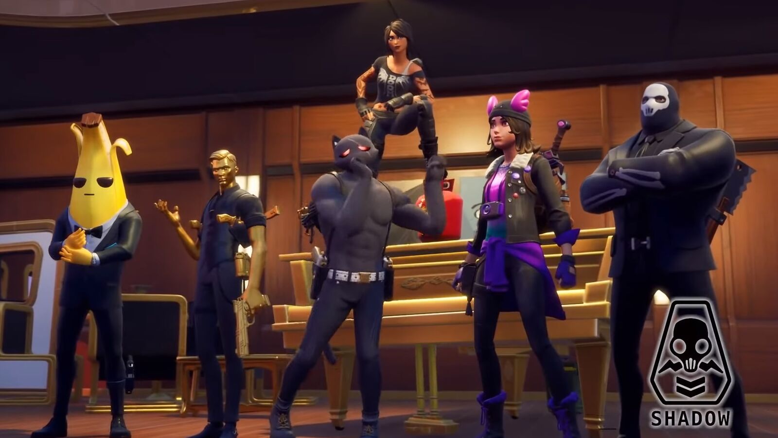 New fortnite season skins meowscles midas maya and more revealed in battle pass trailer