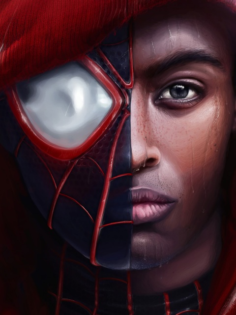 Download Free 100 + miles morales face Wallpapers