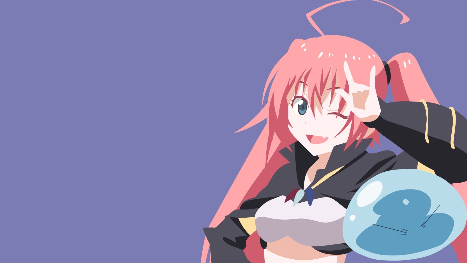 Anime that time i got reincarnated as a slime milim nava minimalist tensei shitara slime datta ken p wallpaper hdwallpaperâ anime slime slime wallpaper