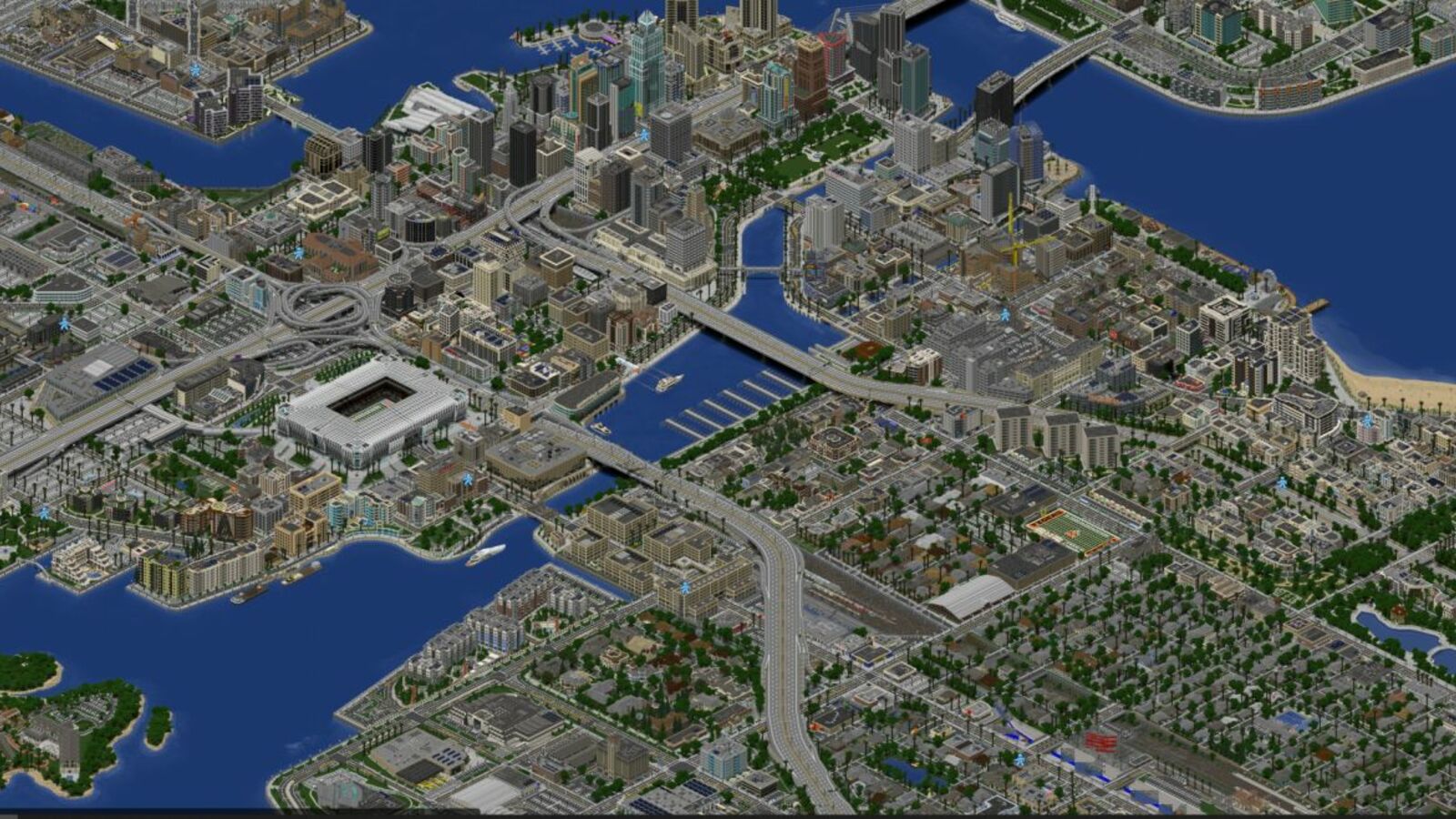 Карта Майнкрафт Город 2