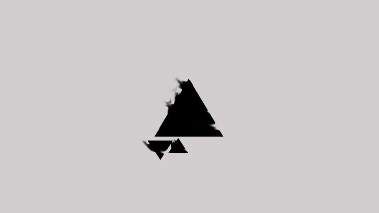 Triangle black white wind minimalism wallpapers hd desktop and mobile backgrounds