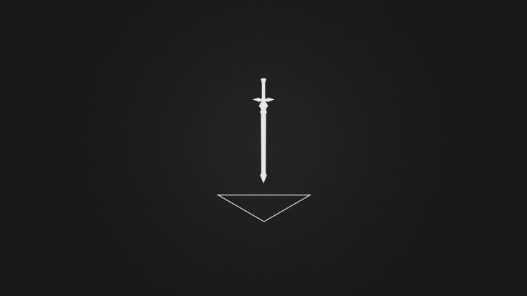 Minimalism sword black white anime hd wallpapers desktop and mobile images photos