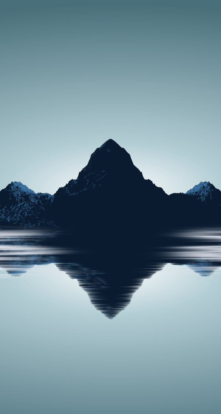 Minimal mountains wallpaper for iphone s by barrieau on