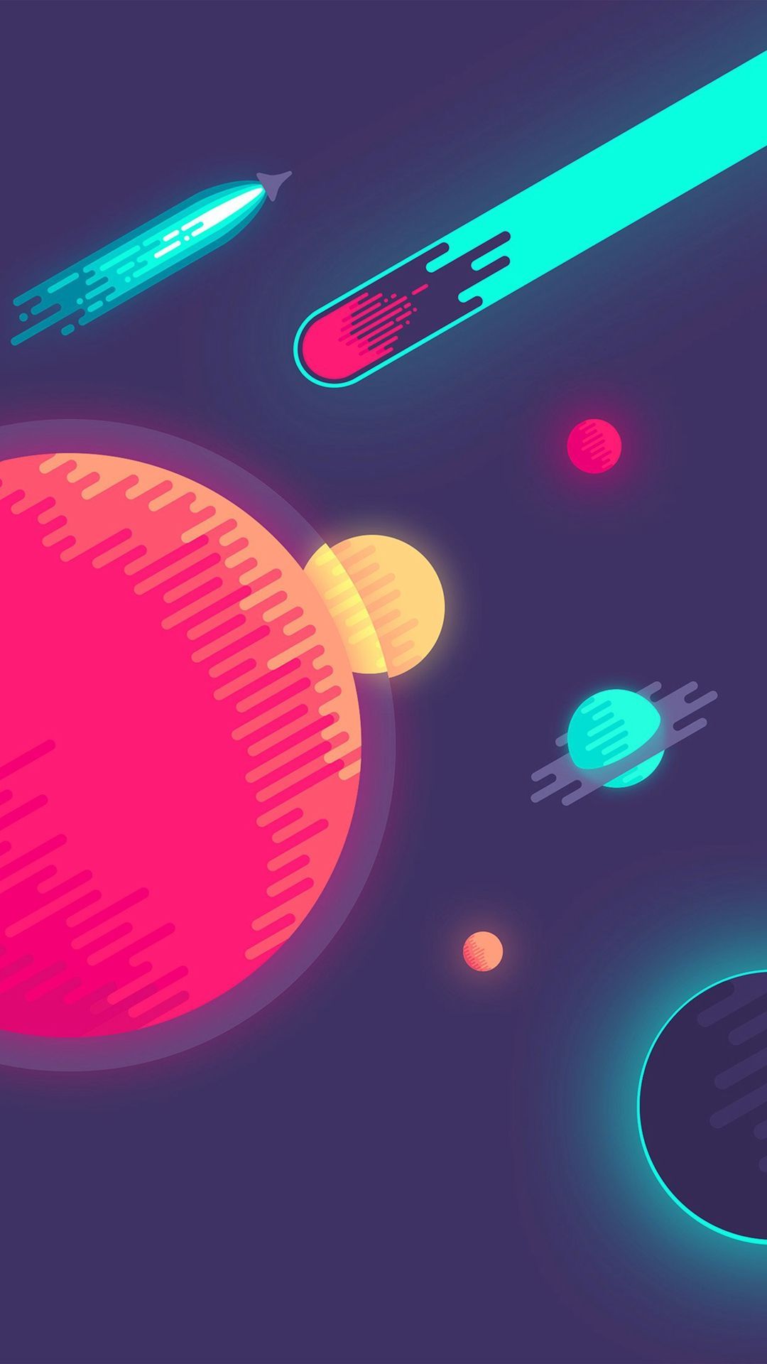 Minimalist space phone wallpapers