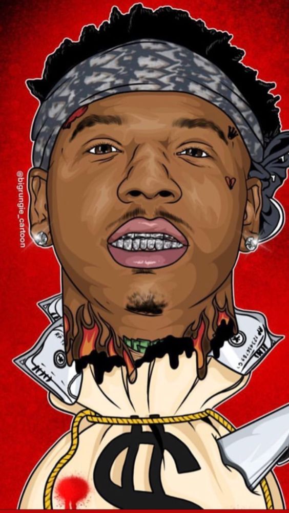 Moneybaggyo hip hop artwork moneybag yo wallpaper handprint painting