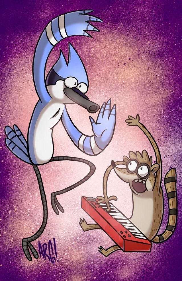 Regular show wallpaper discover more american animated cartoon network character regular show waâ fondo de pantalla animado fondos de ic mordecai y rigby