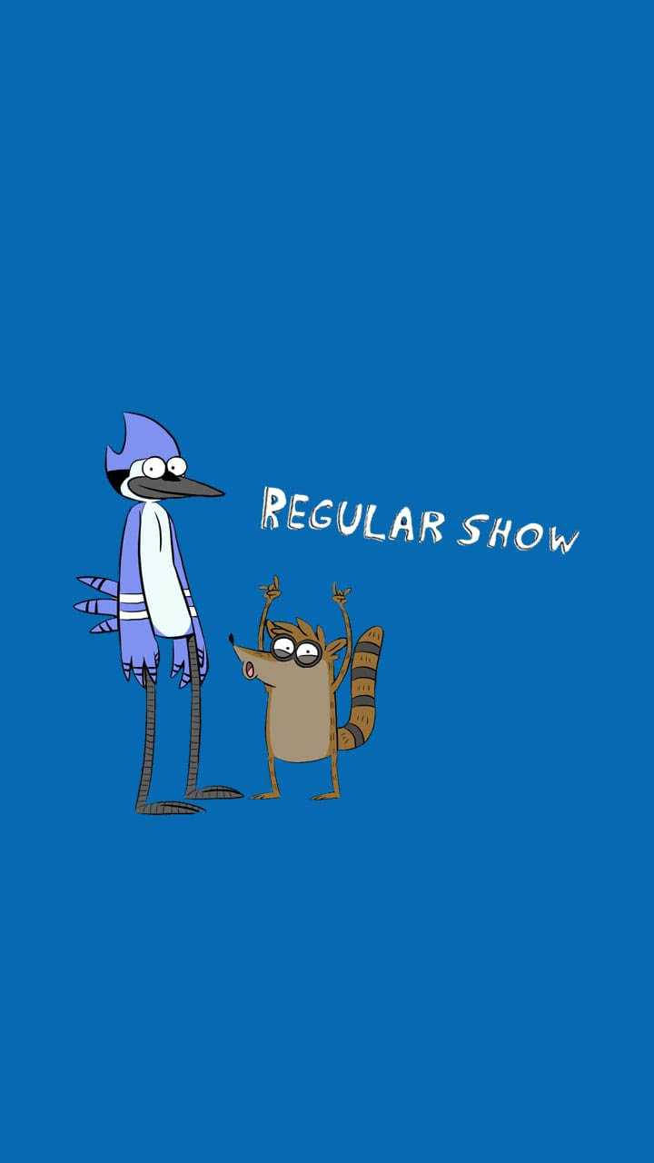 Download silly cartoon mordecai and rigby wallpaper