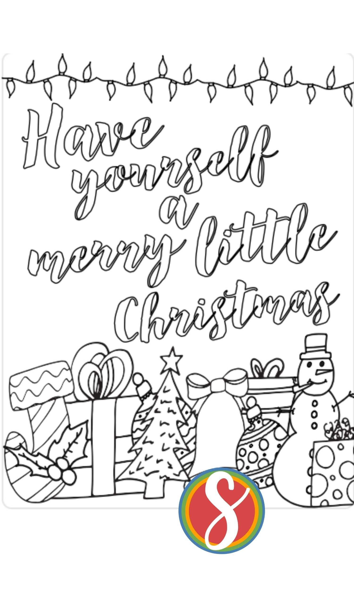 Free song lyrics christmas coloring pages â stevie doodles