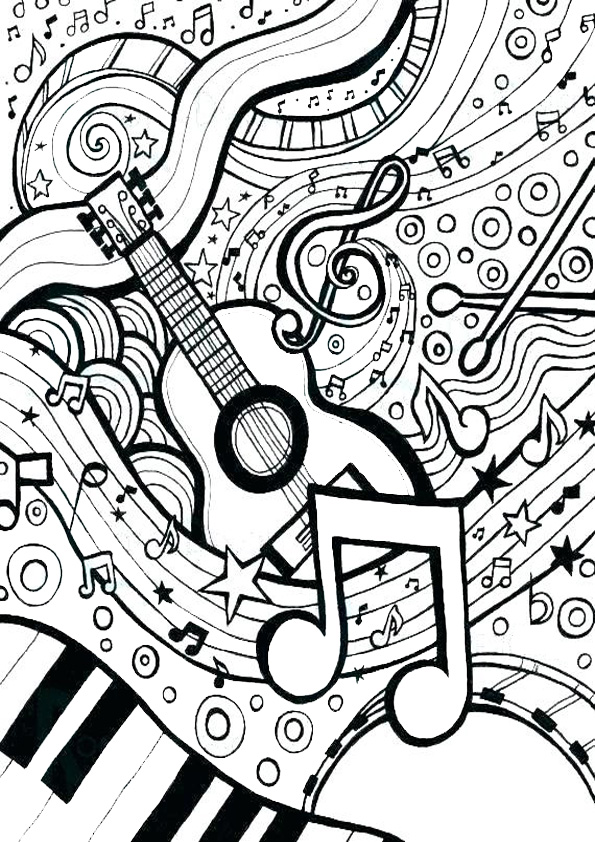 Coloring pages music notes coloring page sheets