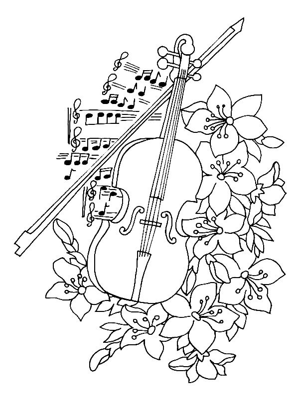 Music coloring pages