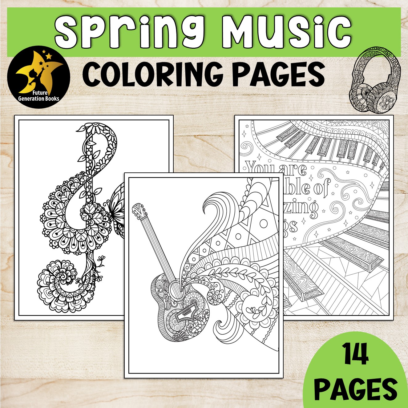 Spring music coloring pages zen doodle coloring sheets music zentangle activity made by teachers