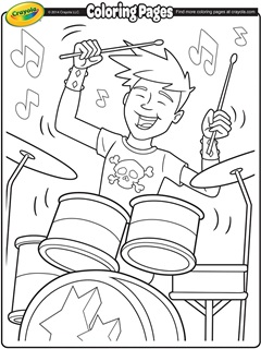 Art music free coloring pages