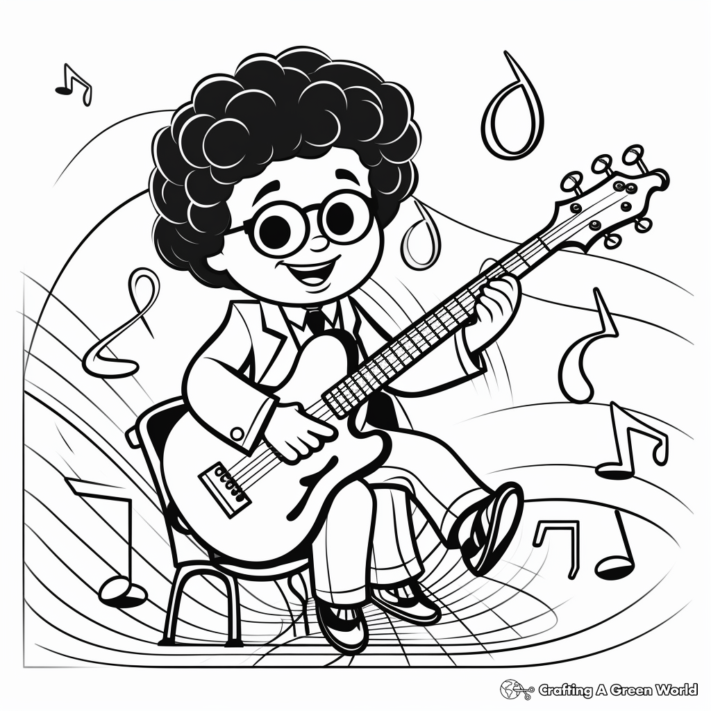 Music coloring pages