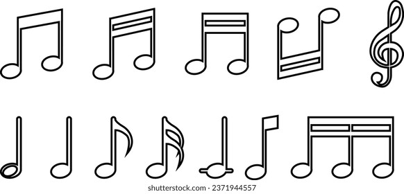 Musical note clip outline images stock photos d objects vectors