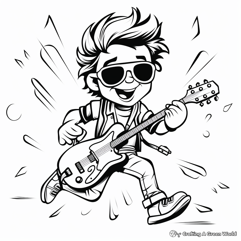 Music coloring pages