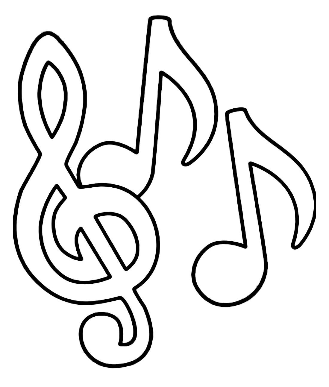 Music notes coloring pages printable for free download