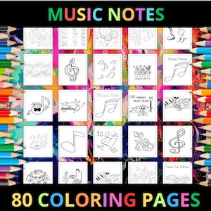 Music note coloring