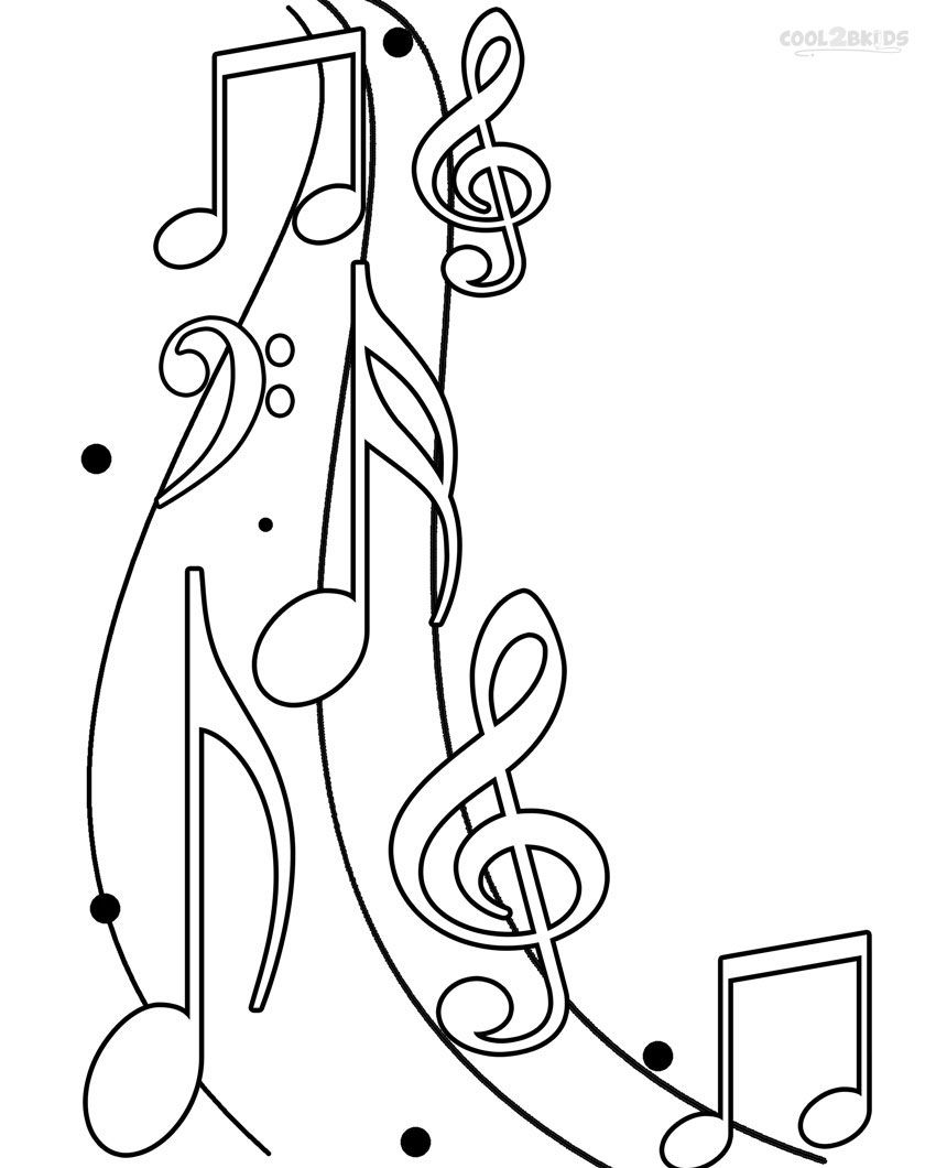 Printable music note coloring pages for kids coolbkids music coloring sheets music coloring printable coloring pages