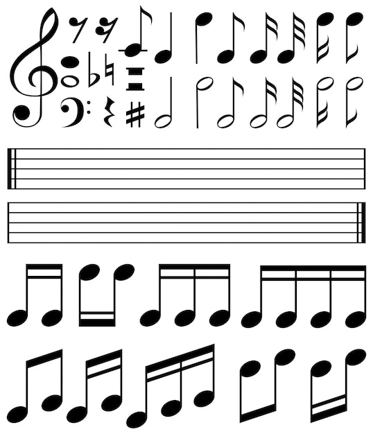 Page music notes paper images