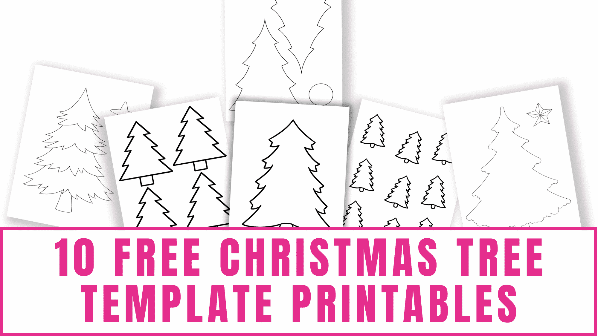 Free christmas tree template printables