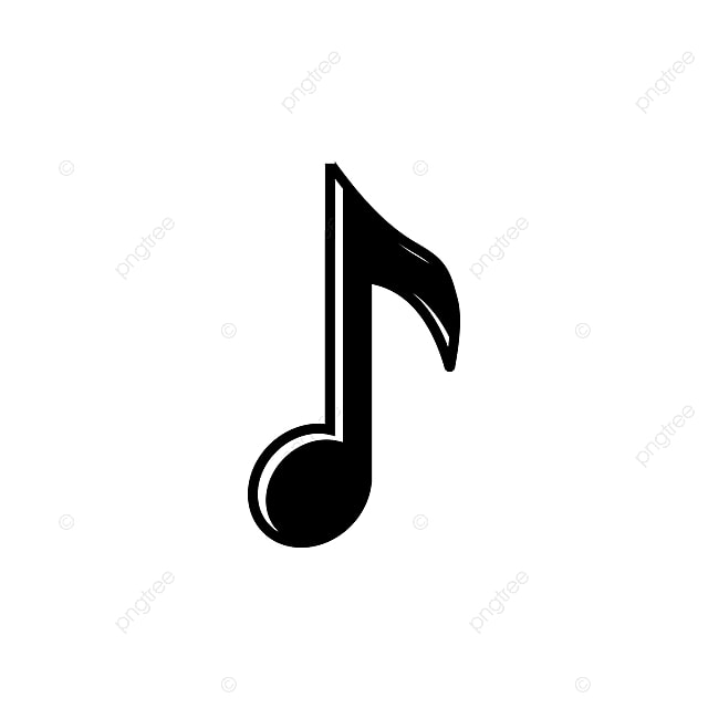 Music note silhouette png free music note graphic design template vector isolated music note icon png image for free download