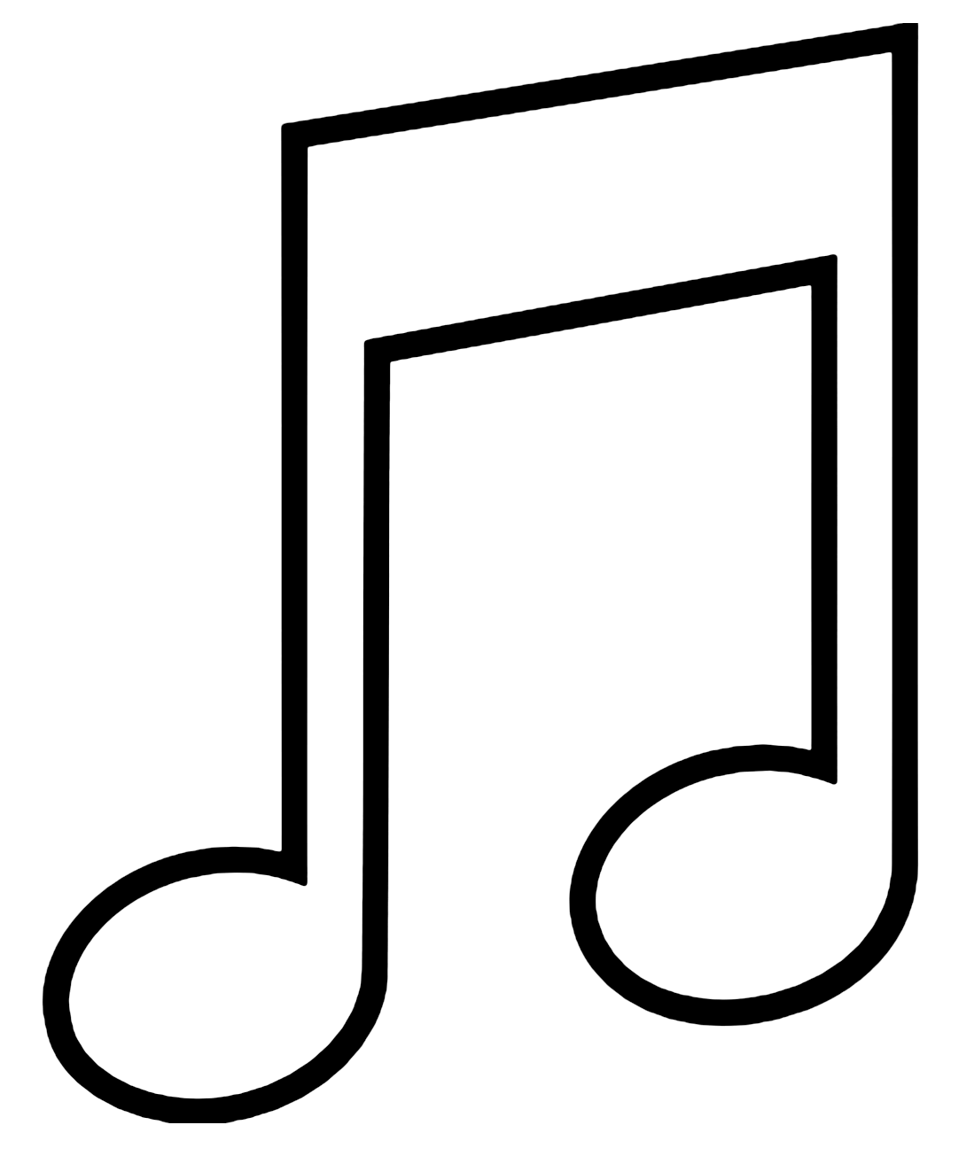 Music notes coloring pages printable for free download