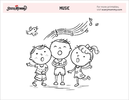 Music coloring pages that really rock