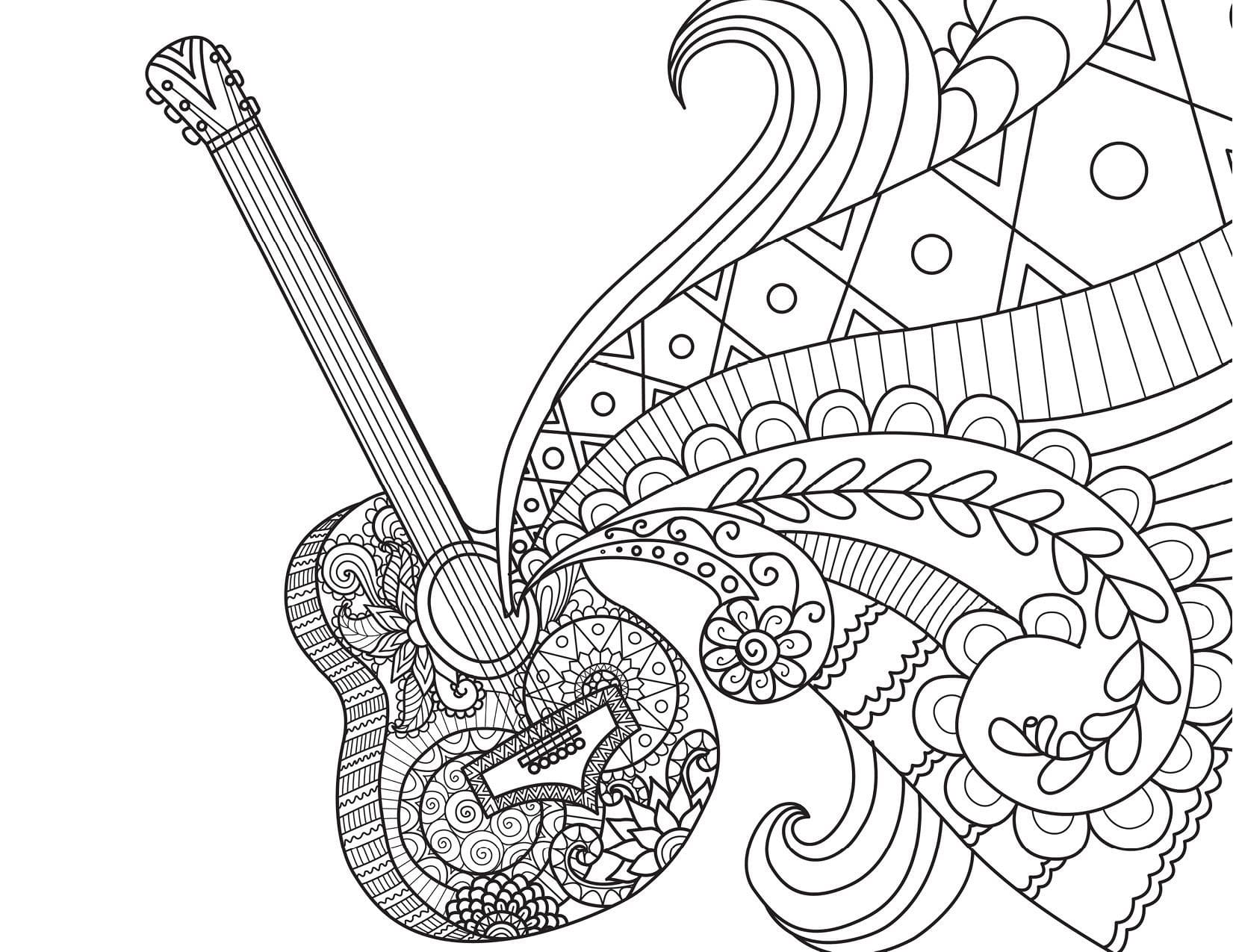 Music coloring pages pictures free printable