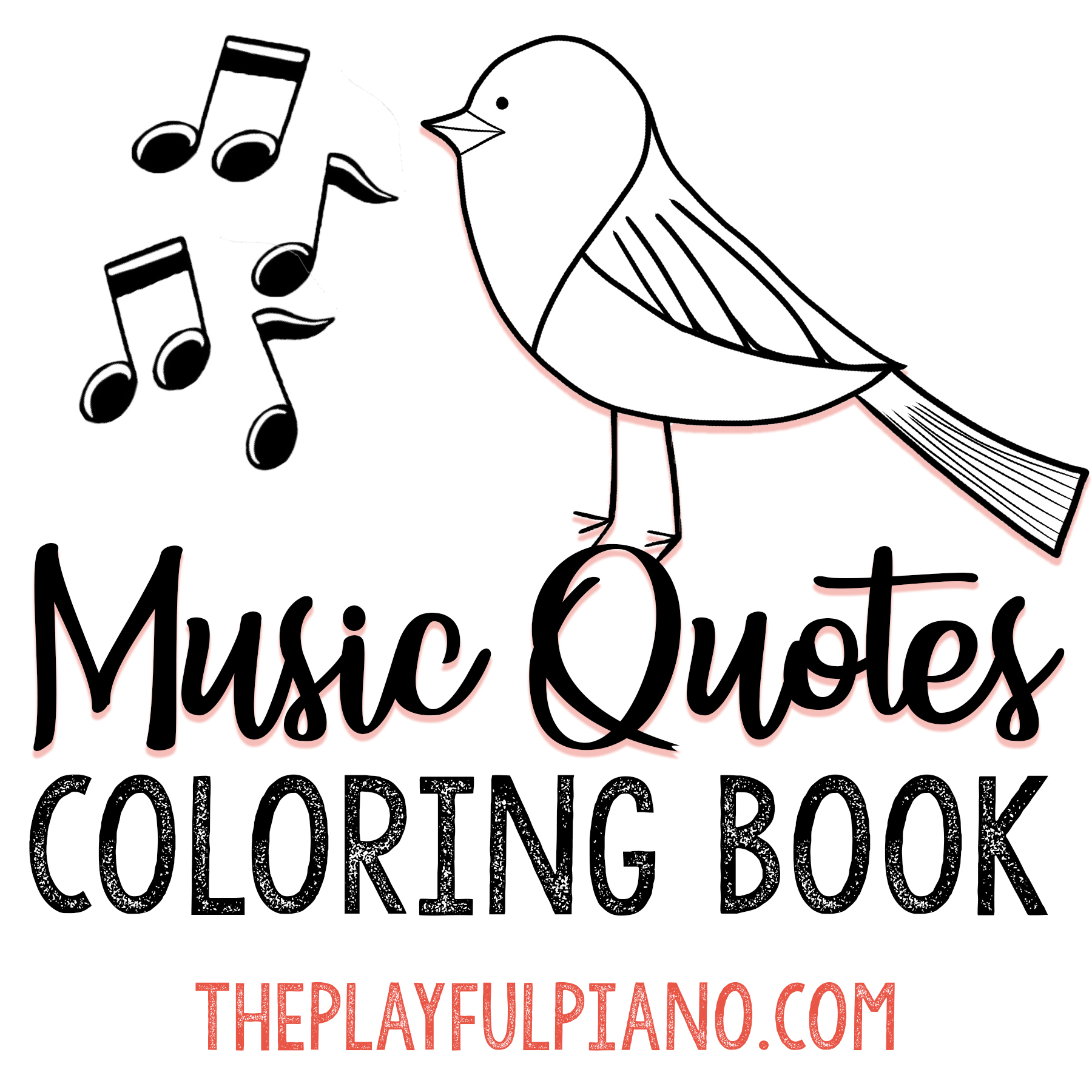 Music quotes coloring book â the playful piano