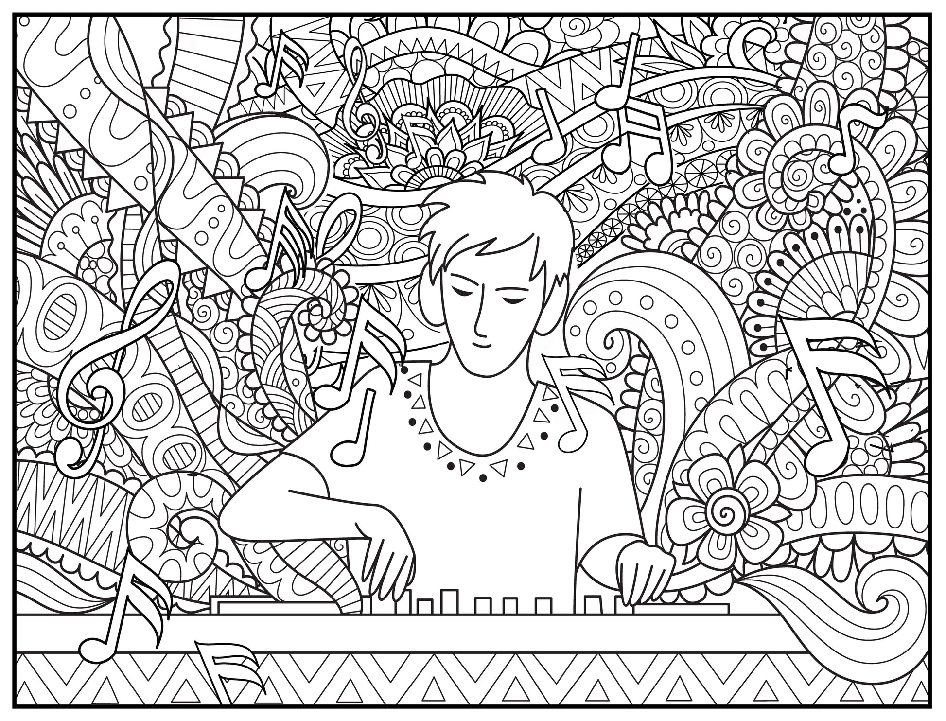 Music man personalized giant coloring poster x â debbie lynn