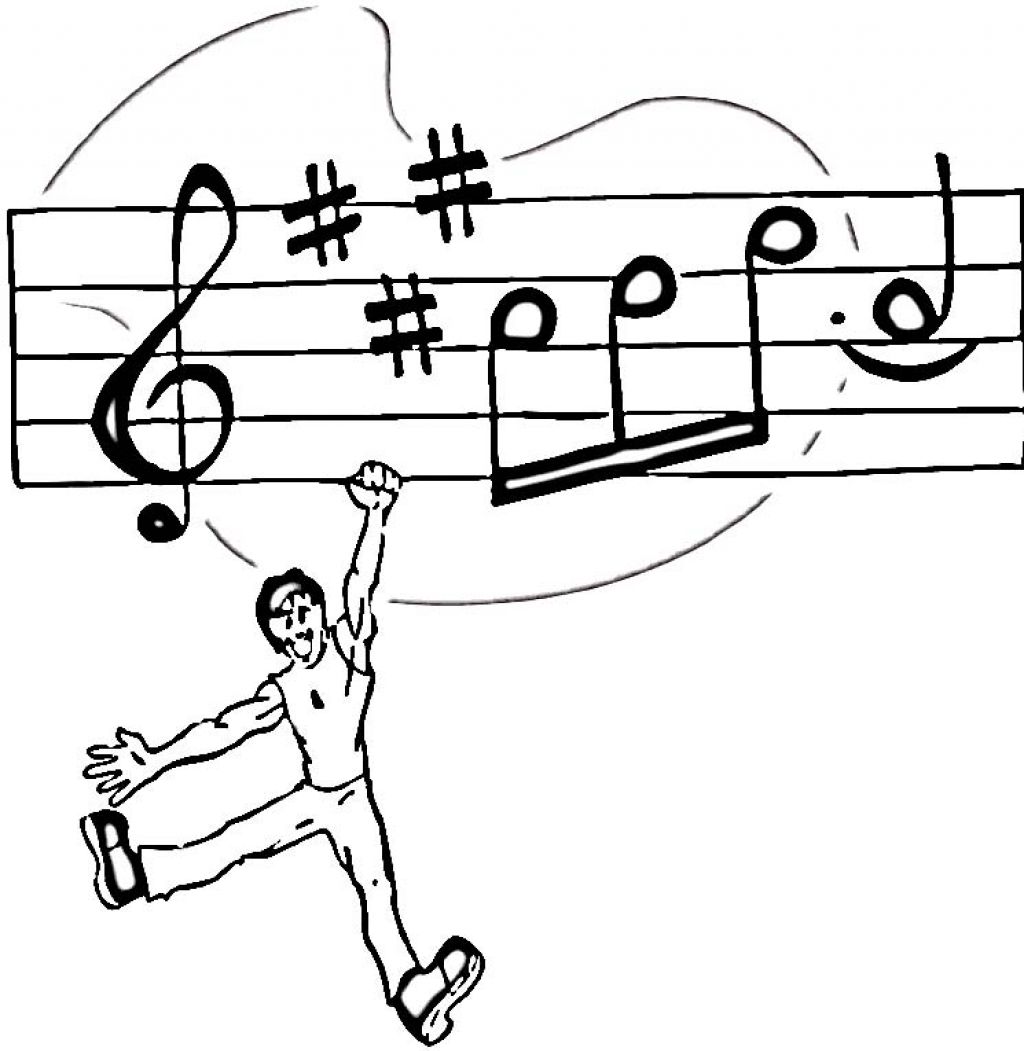 Free printable music note coloring pages for kids