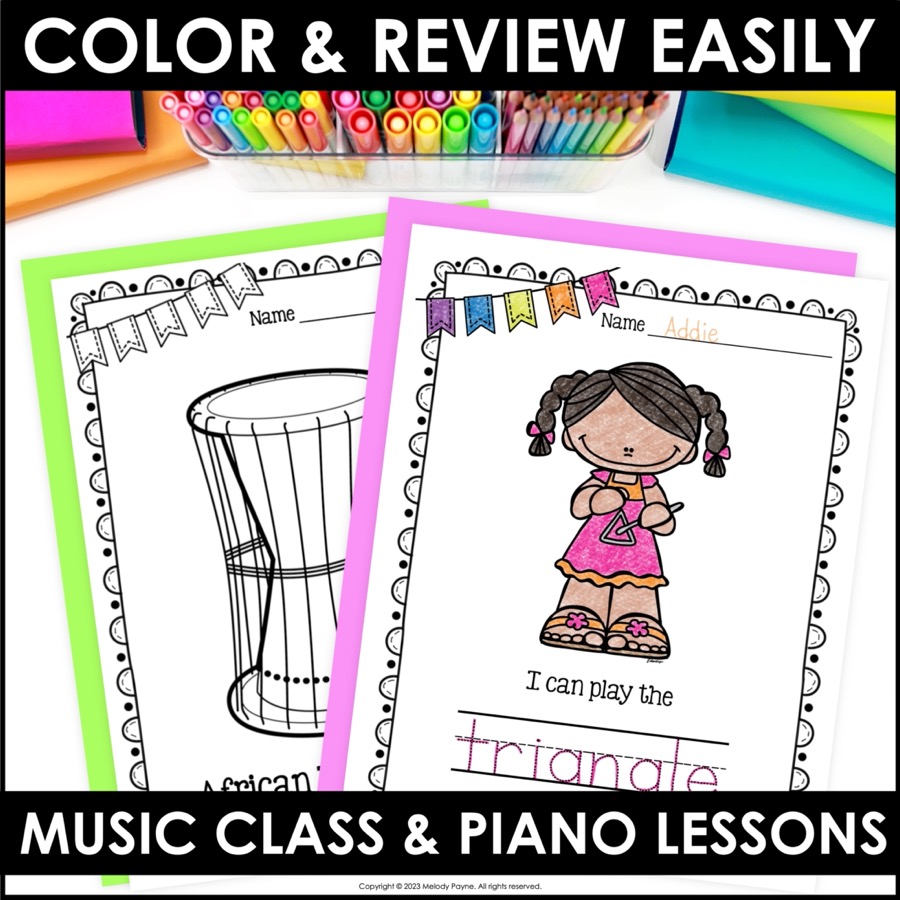 Musical instruments activities bundle