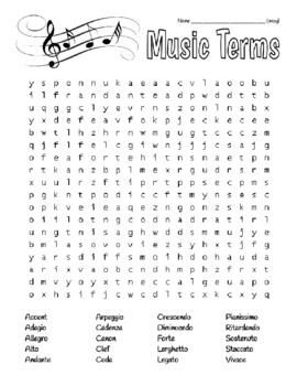 Music terms