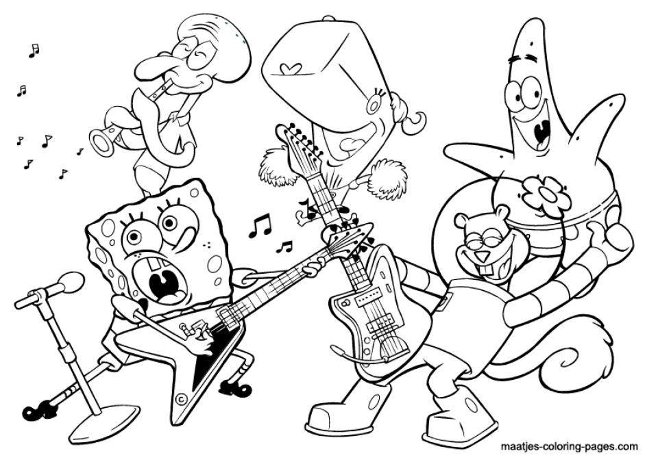 Free printable music coloring pages