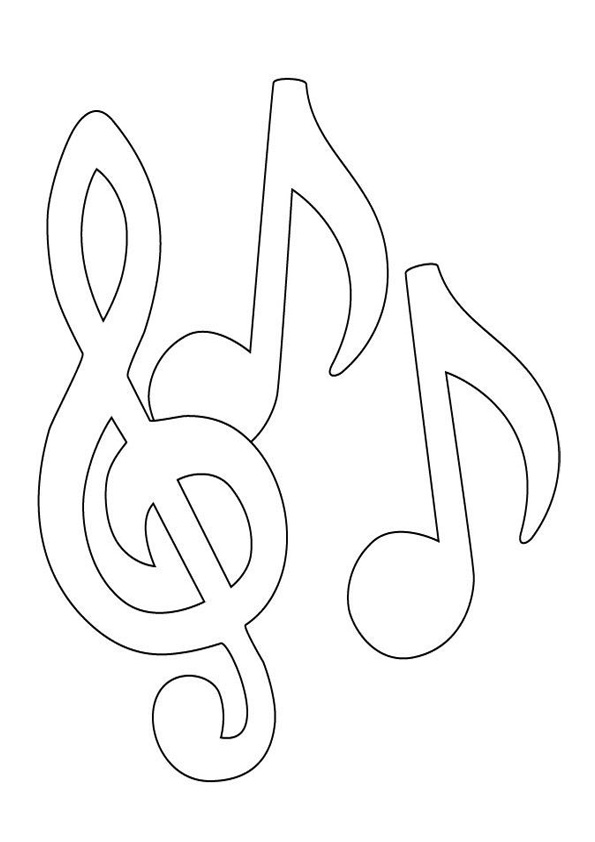 Coloring pages music notes coloring page