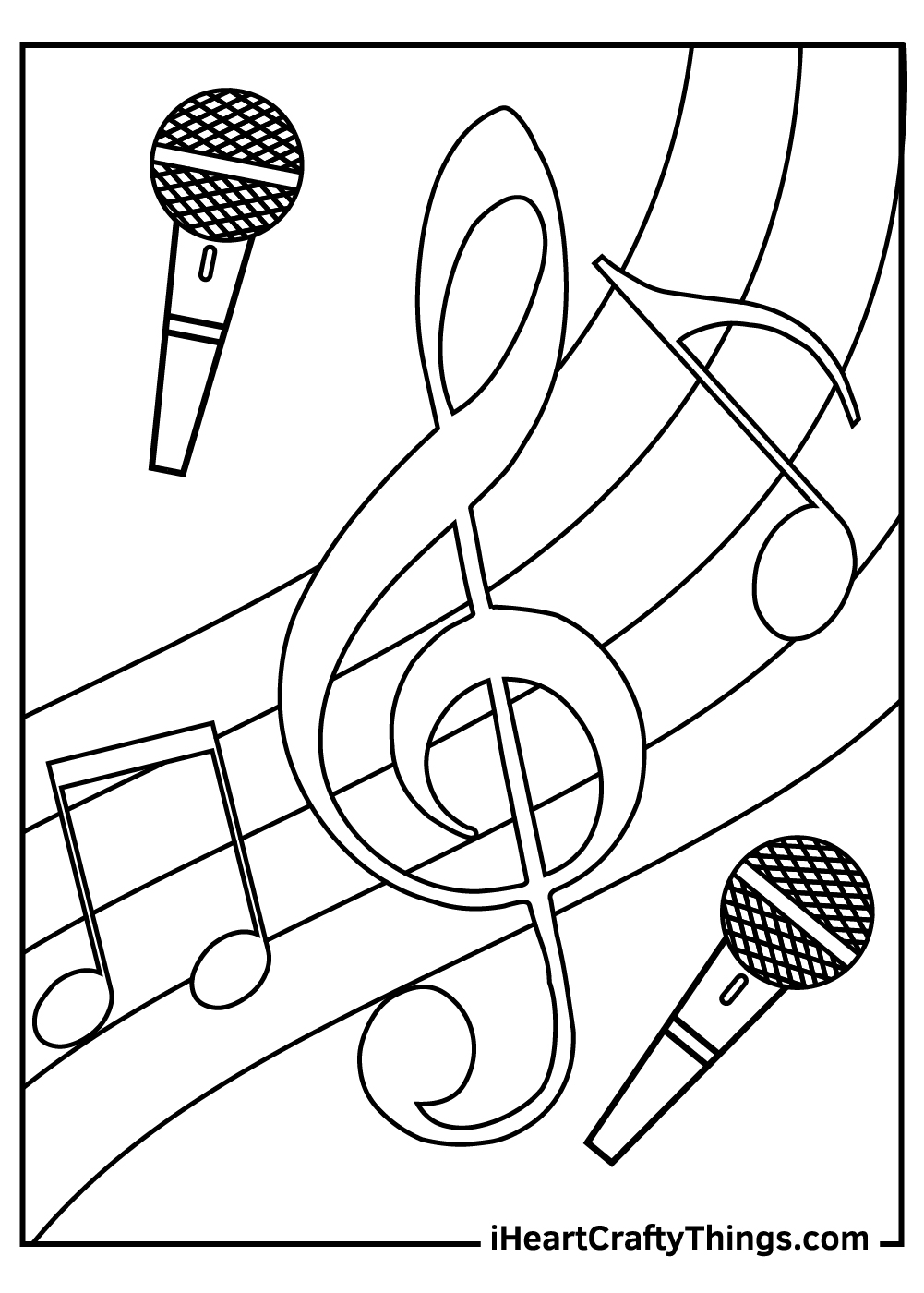 Music coloring pages free printables