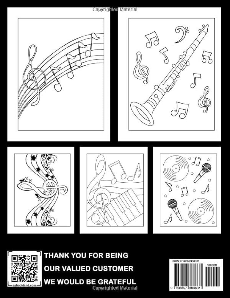 Musical notes coloring book stunning coloring pages for teens adults to have fun and relax ideal gift for special occasions foster gabrielle books