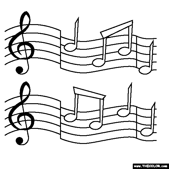 Music notes coloring page music notes coloring pages music coloring
