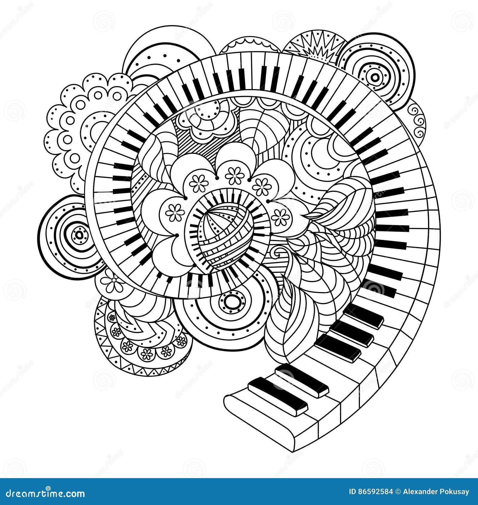 Coloring music key stock illustrations â coloring music key stock illustrations vectors clipart