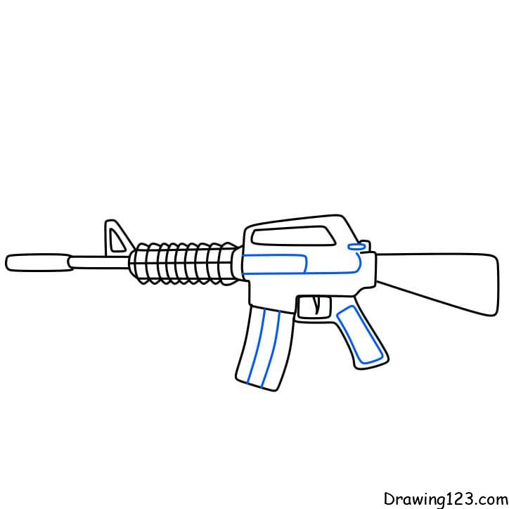 Gun drawing tutorial