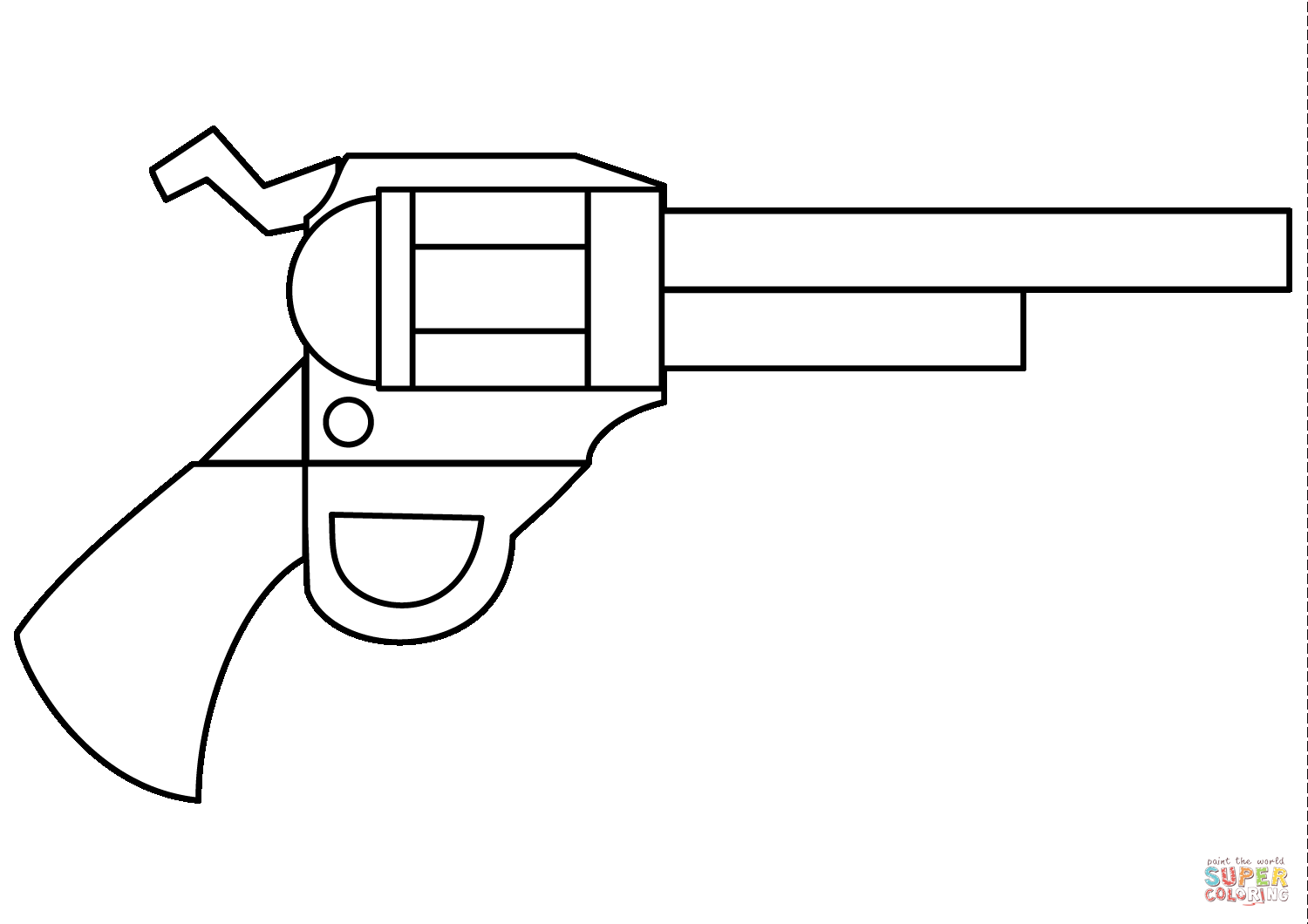 Handgun coloring page free printable coloring pages