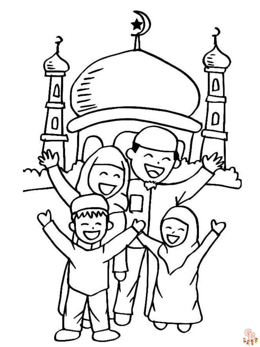 Printable islam coloring pages free for kids and adults