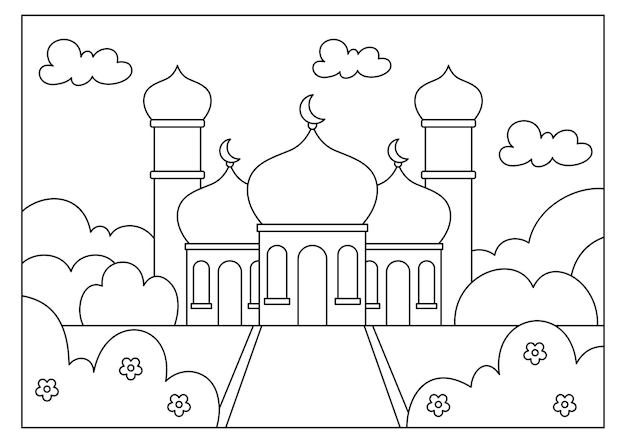 Islamic coloring pages images